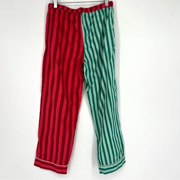 Print Fresh Pajama Set Womens S Christmas Stripe Long Sleeve Anthropologie - Picture 7 of 7